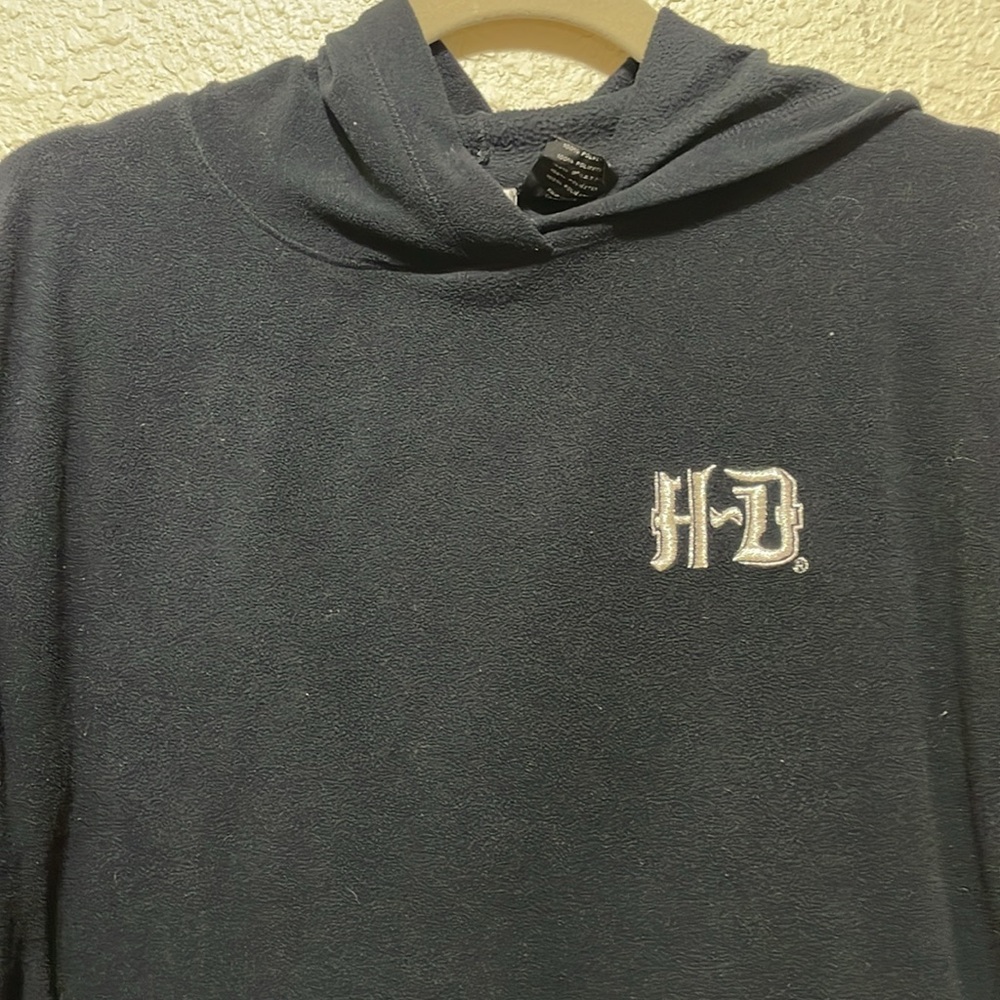 Harley-Davidson Women's Black Fleece Pull On Sweatshirt. Good Condition. Size XL - Picture 4 of 8